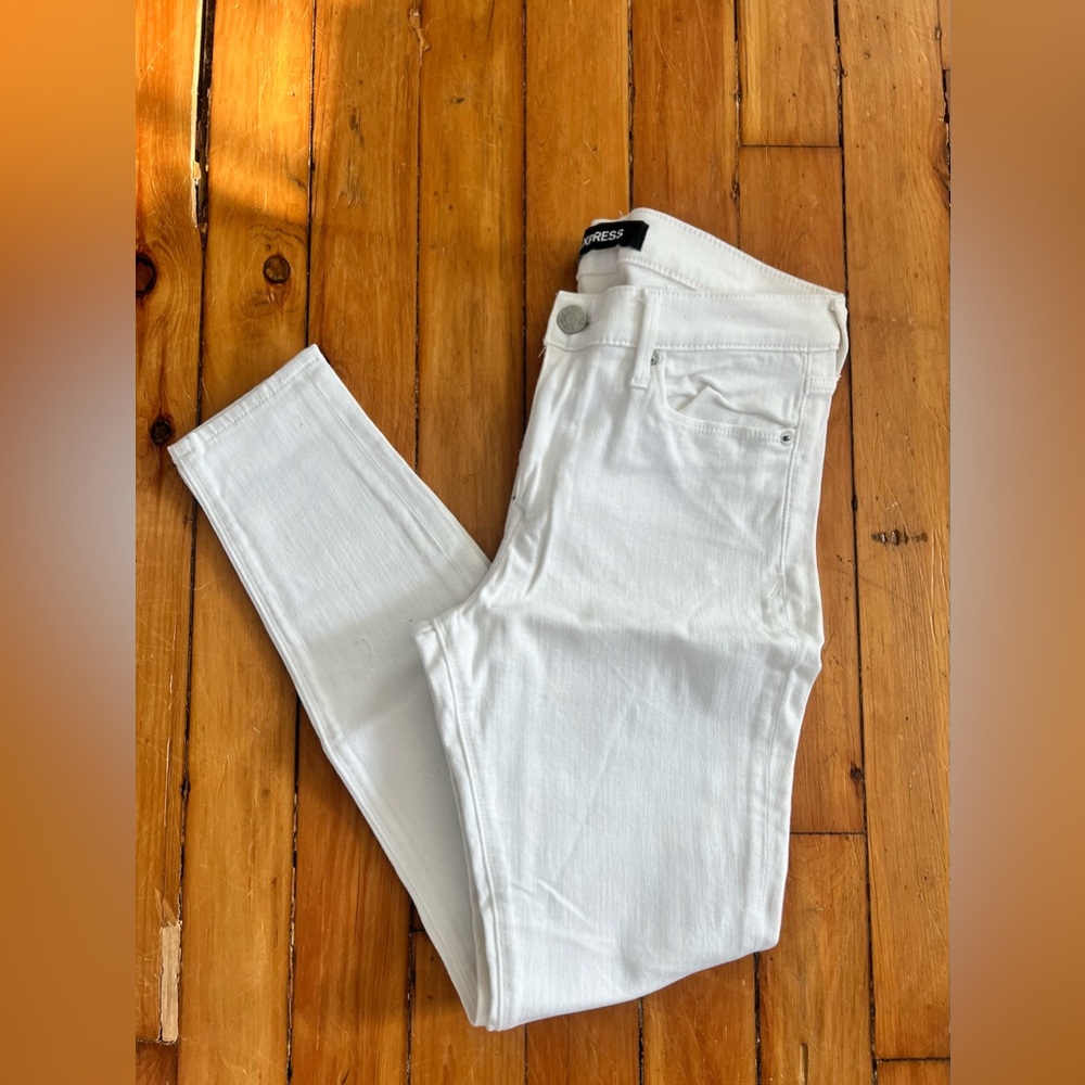 Express White Skinny Jeans